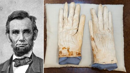 Abraham Lincoln’s possessions sell for millions as bloodstained gloves top auction
