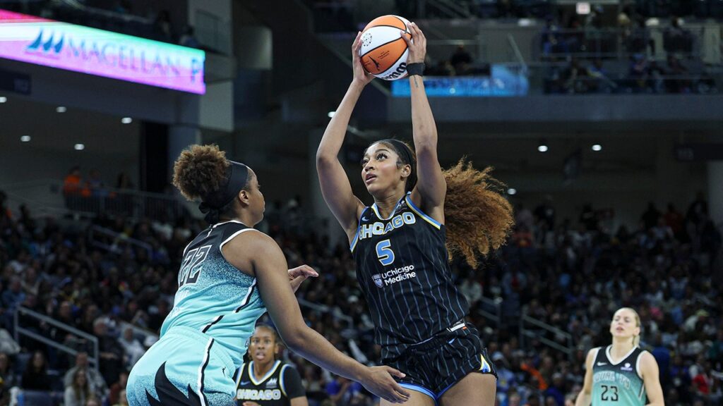 Angel Reese’s shooting woes highlighted in viral sequence as Liberty dominate Sky