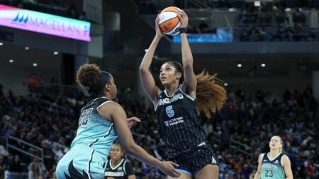 Angel Reese’s shooting woes highlighted in viral sequence as Liberty dominate Sky