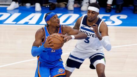 Timberwolves’ Jaden McDaniels shoves NBA MVP Shai Gilgeous-Alexander as Thunder take 2-0 series lead