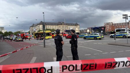 Major police operation underway after stabbing spree at German train station, woman arrested