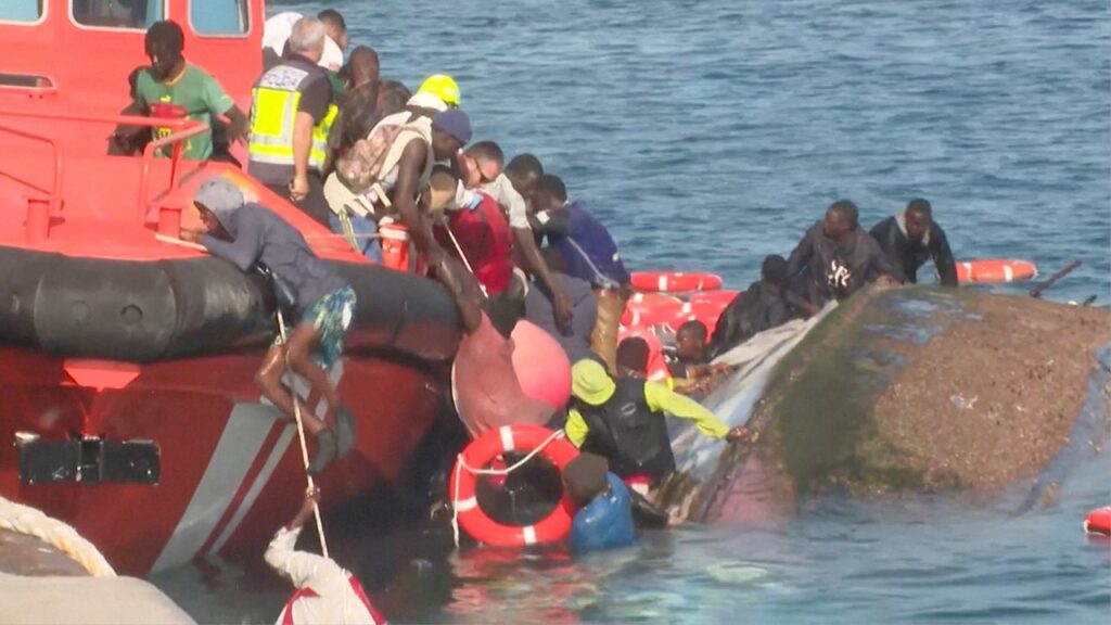 Seven migrants drown as boat capsizes at Spain’s Canary Islands dock