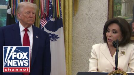 Trump oversees Jeanine Pirro’s swearing-in ceremony