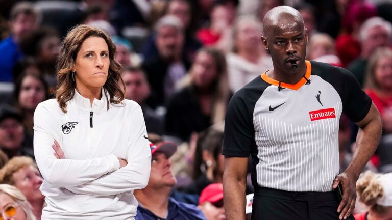 Fever coach Stephanie White reveals she was fined over apparent criticism of WNBA officiating