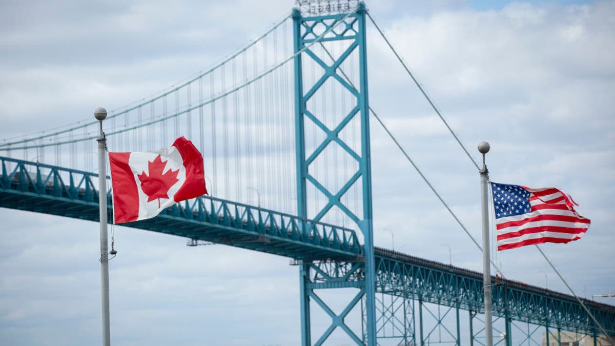 Ambassador Bridge in Detroit, Michigan