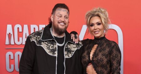 Jelly Roll and Wife Bunnie XO Sizzle on the 2025 ACM Awards Red Carpet