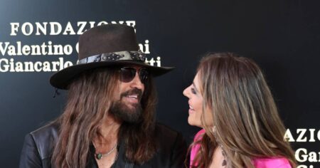 Billy Ray Cyrus and Elizabeth Hurley Make Their Red Carpet Debut Alongside Her Son, Damian