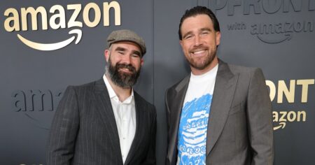 Travis Kelce Debuts Slicked-Back Hair at ‘New Heights’ Event in New York City