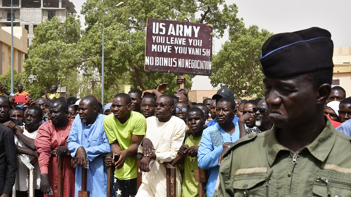 Protesters in Niger