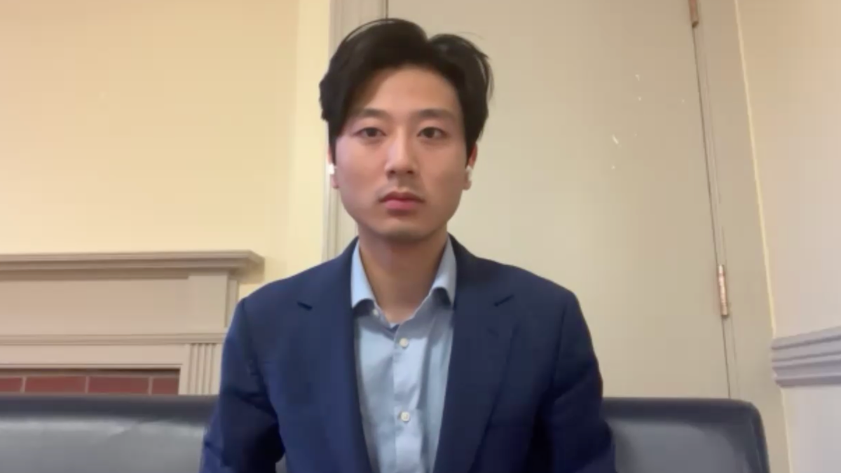 Alex Shieh, a sophomore at Brown University told Fox News Digital in an exclusive interview that he sent a DOGE-like email to non-faculty employees asking them what they do all day to try to figure out why tuition has gotten so expensive. (Photo: Zoom screenshot)
