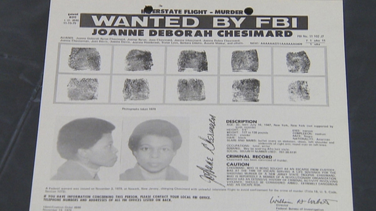 FBI wanted poster for Joanne Chesimard.