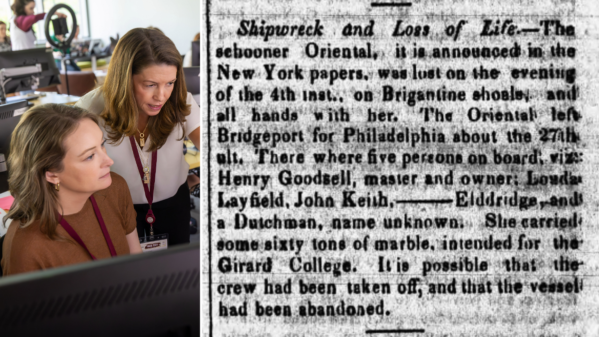 Split image of ramapo students, old newspaper