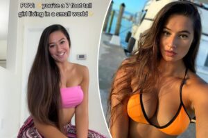 I felt insecure about being tall — but now I get paid M a year as an OnlyFans model and guys adore me