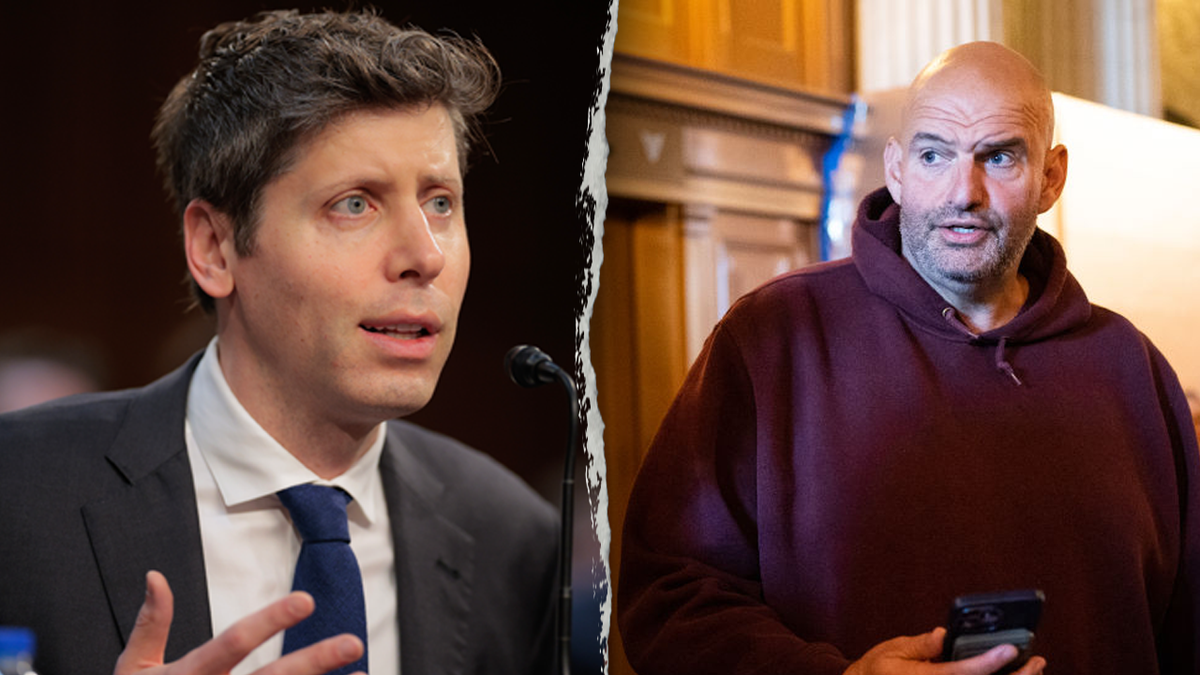 Altman, left; Fetterman, right