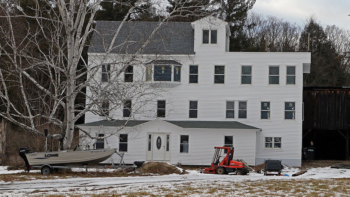 An aerial view of Nathan Carman's home.