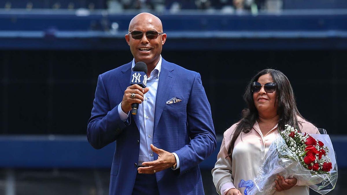 Mariano Rivera and his wife Clara