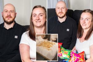 Husband’s romantic gesture gone wrong: How one couple’s hotel bed became covered in potato chips