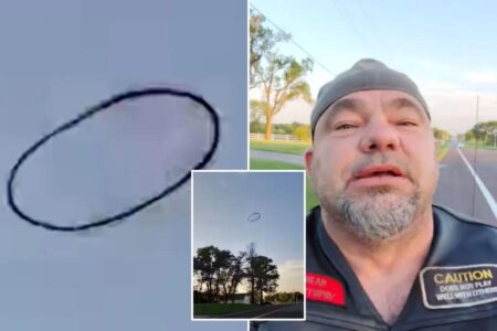 Swirling black ring in sky terrifyingly looms over Kansas town: ‘I ain’t ever seen nothing like that’
