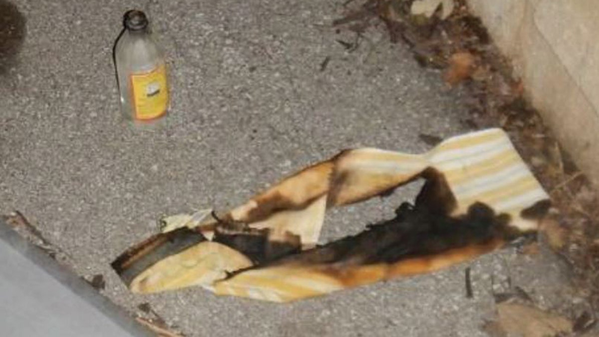 Evidence collected from a Tesla arson in Missouri