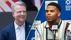 Giants great Phil Simms says he would let top pick Abdul Carter wear his retired jersey number
