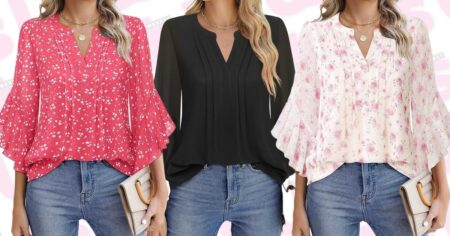 Shoppers Adore This  Office-Friendly Blouse That Camouflages ‘Fluffy Midsections’