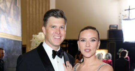 Scarlett Johansson Dodges Colin Jost’s Kiss in ‘SNL’ Finale Promo