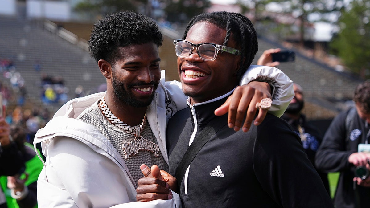 Shedeur Sanders and Travis Hunter