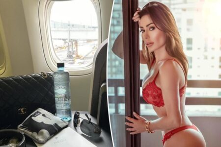 I’m so hot I fork out k for first class flights because creeps in coach won’t stop gawking at me