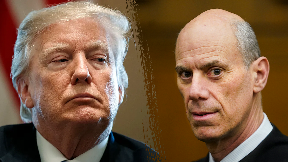 President Donald Trump and U.S. District Judge James Boasberg split