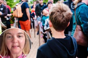‘Entitled’ mom tries to use kids to cut through amusement park line: ‘they’re really tired so we’re gonna cut through’