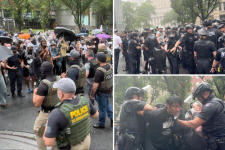 Five arrested in NYC as mob tries to block feds from conducting immigration raids