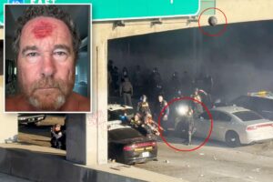Post photographer shot in the head with rubber bullet in LA anti-ICE riots — and he caught the terrifying moment on camera
