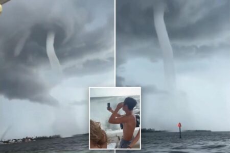 Up-close encounter with dual waterspouts wows Florida boaters on river: ‘Like angels flying to Heaven’