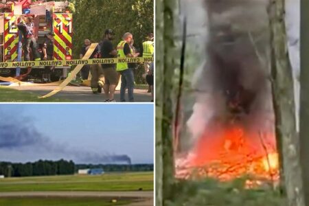 6 killed when small plane crashes after takeoff in Youngstown, Ohio