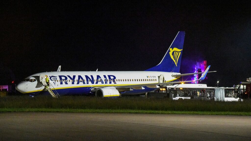 Nine injured after violent turbulence hits Ryanair flight in Germany