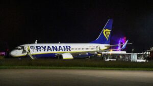 Nine injured after violent turbulence hits Ryanair flight in Germany