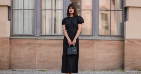 12 Arm-Flattering Short-Sleeve Dresses That Soften Broad Shoulders