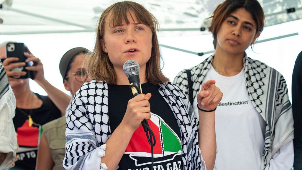 Israel vows to ‘act accordingly’ as Thunberg sails toward Gaza on Palestinian-flagged vessel