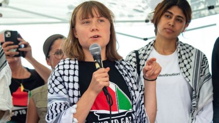 Israel vows to ‘act accordingly’ as Thunberg sails toward Gaza on Palestinian-flagged vessel