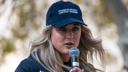 Riley Gaines fires back at sports columnist who defended Simone Biles