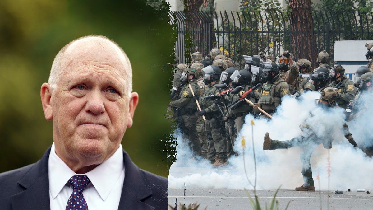 Split of Tom Homan and ICE riots in L.A.