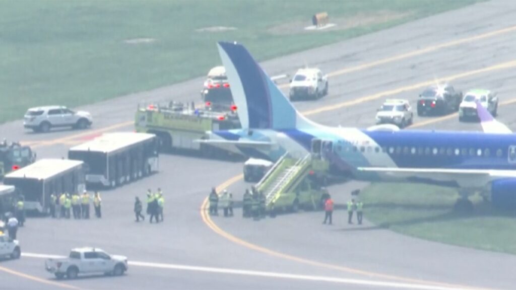 JetBlue aircraft rolls off runway while landing at Boston’s Logan Airport