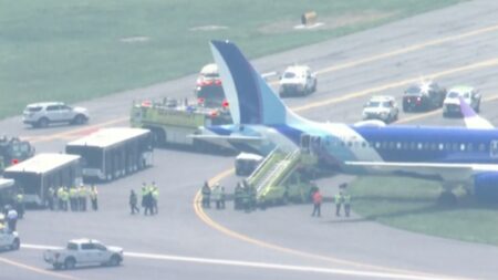 JetBlue aircraft rolls off runway while landing at Boston’s Logan Airport