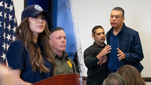 Conservatives erupt after Dem senator’s ‘temper tantrum’ sends DHS presser off the rails