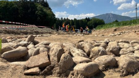 Archaeologists uncover long-lost Ancient Roman building at construction site with a little help
