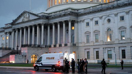 About 60 people arrested after veterans’ anti-ICE demonstration in Washington, DC, police say