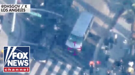 WATCH: Predator drones fly over anti-ICE riots in LA
