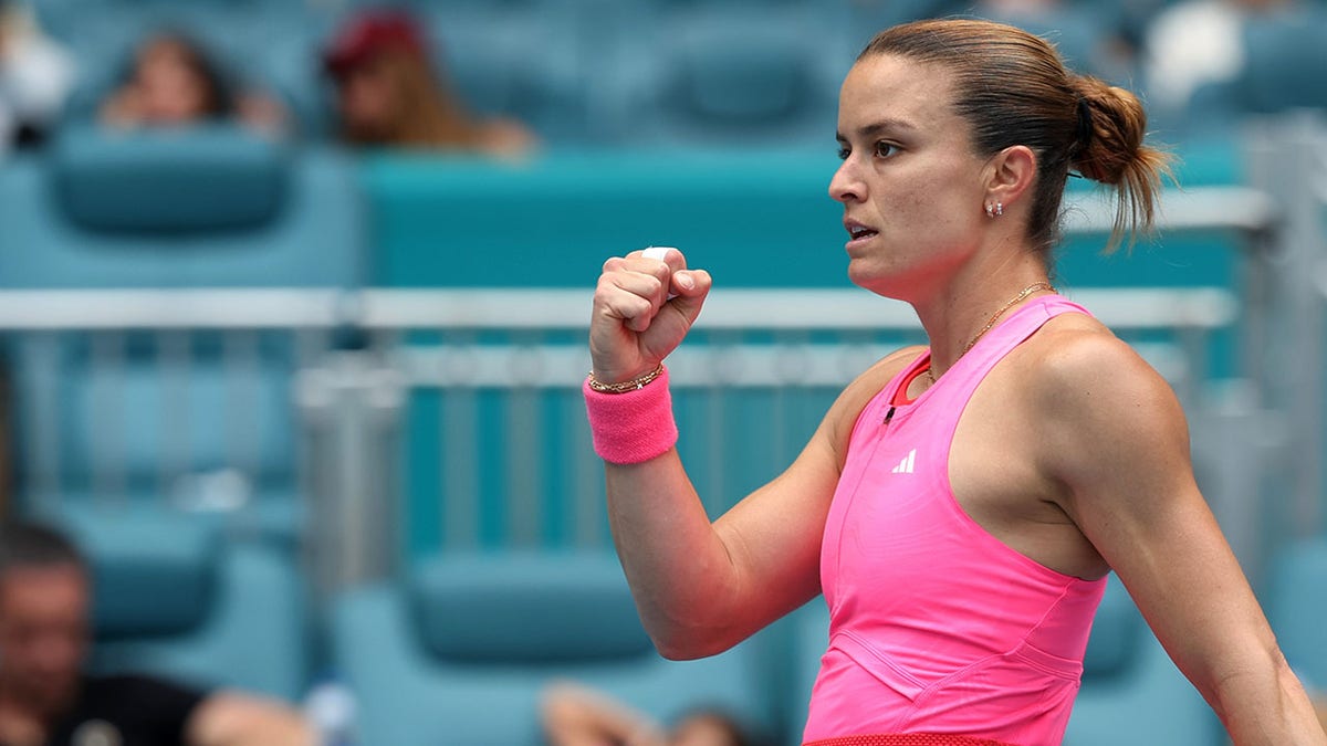 Maria Sakkari in the Miami Open