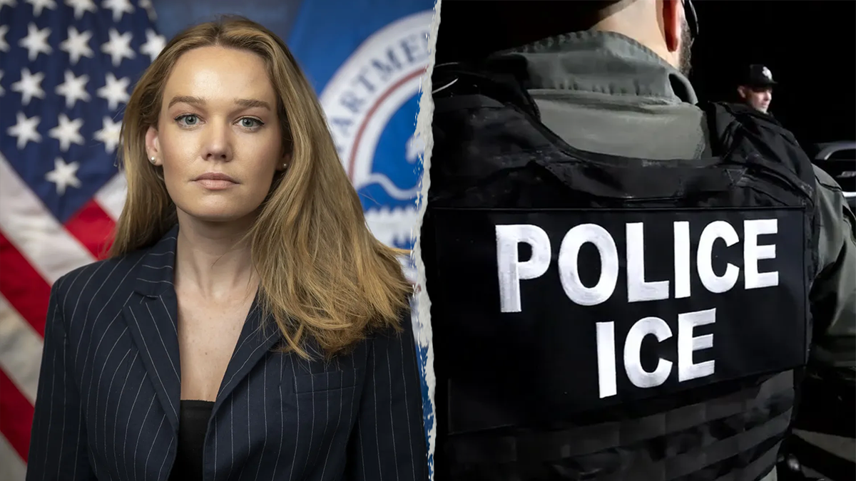 DHS Asst. Secretary Tricia McLaughlin and ICE agents