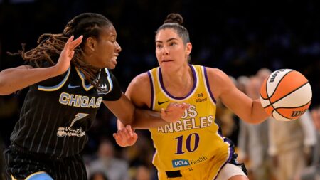 Sparks star Kelsey Plum makes Caitlin Clark fan change shirt in playful exchange